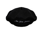 Dámský Baret New Era - MLB Wool Script Beret - NY Yankees - Black
