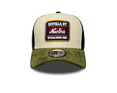 Kšiltovka New Era - Branded Patch Cord 9FORTY A-Frame Trucker - Cream / New Olive