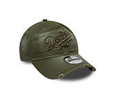 Kšiltovka New Era - MLB Distressed Wordmark 9TWENTY - LA Dodgers - New Olive