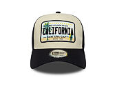 Kšiltovka New Era - Branded Licence Plate 9FORTY A-Frame Trucker - Navy / Stone