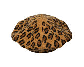 Dámský Baret New Era - MLB Leopard Beret - NY Yankees - Stone / Black
