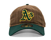 Kšiltovka New Era × Three Looms - Chestnut Pinstripe 9TWENTY A-Frame - Oakland Athletics