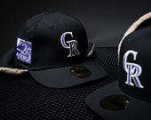 Kšiltovka New Era - MLB World Series Cooperstown Dog-Ear 59FIFTY - Colorado Rockies - Black