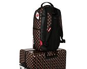 Kufr Sprayground - Sharks In Paris Wtf Bubble Brown Check Full-Size Luggage