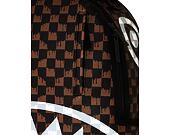Batoh Sprayground - Brown And Cream Drip Check Shark Backpack
