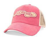 Kšiltovka Ed Hardy - Embroidery Applique Cord 5 Panel Trucker Cap - Hot Pink