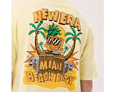 Triko New Era - Branded Beach Party Graphic Oversized Tee - Yellow