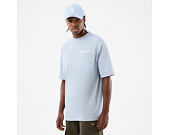 Triko New Era - Branded Block Party Graphic Oversized Tee - Sky Blue
