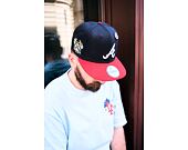 Kšiltovka New Era - MLB IMAGE DROP Cooperstown Icon 59FIFTY - Atlanta Braves - Navy / Scarlet