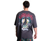 Triko Ed Hardy - Mens Don Wolf Eagle Panther Relaxed T-Shirt - Charcoal