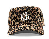 Kšiltovka Kangol - Interlock Pillbox Cap - Leopard Tan