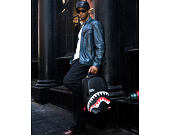 Batoh Sprayground - Shark Central Black Embroidered Shark Backpack