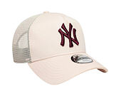 Dětská Kšiltovka New Era - MLB League Essential 9FORTY A-Frame Trucker - NY Yankees - Blush Pink