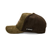 Kšiltovka Capslab - Looney Tunes Trucker - Bugs Bunny Logo Peek Suede - Olive / Brown