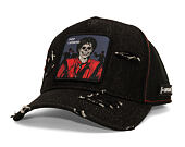 Kšiltovka Capslab - Thriller Pop Legend Trucker - Distressed Black Denim