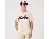 Triko New Era - Branded Straight Hem Jersey - Off White