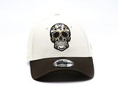 Kšiltovka New Era - Branded Skull Pack 9FORTY - Stone / Light Brown