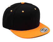 Kšiltovka Yupoong Flexfit 2Tone Black/Neon Orange