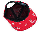 Kšiltovka HUF Bandana Metal H Red Strapback