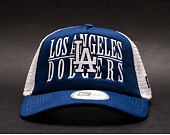 Kšiltovka New Era Trucker Word Stack Los Angeles Dodgers Dark Royal/Gray Snapback