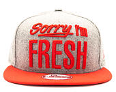 Kšiltovka New Era Sorry I'm Fresh Grey Heather/Red Snapback