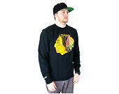 Mikina Mitchell & Ness Chicago Blackhawks Team Logo Crewneck Black