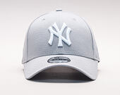 Dětská Kšiltovka New Era League Basic New York Yankees 9FORTY Youth Gray/White Strapback