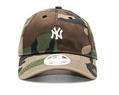Kšiltovka New Era Mini Logo Essential New York Yankees 9TWENTY Woman Woodland Camo Strapback