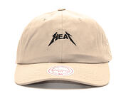 Kšiltovka Mitchell & Ness Rock Font Dad Hat Miami Heat Khaki Strapback