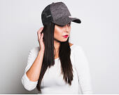 Dámská kšiltovka New Era Jersey Trucker 9FORTY Grey Heather Snapback