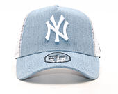 Kšiltovka New Era Heather Trucker New York Yankees Heather Light Blue 9FORTY Snapback