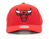 Kšiltovka Mitchell & Ness Hexagon Jersey Mesh Hook And Loop Chicago Bulls Red Strapback