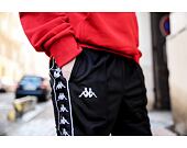 Tepláky Kappa 222 Banda Rastoria Slim 303KUC0 A24 Black/White