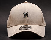 Kšiltovka New Era Linen Small Logo New York Yankees 9FORTY Satin Strapback