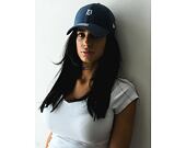 Dámská Kšiltovka New Era Linen Small Logo Detroit Tigers 9FORTY Navy Strapback