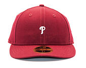 Kšiltovka New Era Mini Logo Philadelphia Phillies 59FIFTY LOW PROFILE Burgundy/White