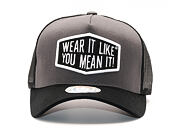 Kšiltovka UPFRONT Skate Baseball Trucker Grey/Black Snapback