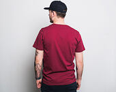 Triko New Era World Hood Tri Colour Tee Cardinal/Nigh Shift Navy/Satin