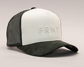 Kšiltovka UPFRONT Truth Canvas Baseball Trucker Cap Off White/ Army Green Snapback