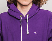 Mikina S Kapucí Champion Hooded Mini Logo Sweatshirt Purple