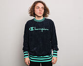 Mikina Champion Crewneck Sweatshirt Classic Logo Navy/Green