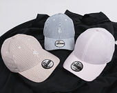Kšiltovka New Era Seersucker New York Yankees 9FORTY Strapback Khaki / Optic White