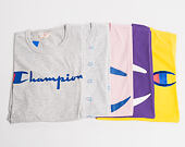 Triko Champion Crewneck T-Shirt Mini Logo Print Grey