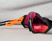 Sluneční Brýle Oakley Flight Jacket Matte Black/Neon Orange Prizm Trail OO9401-0437