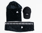 Dámská Velurová Mikina s Kapucí Kappa Authentic Asper Black/White