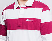 Triko Champion Long Sleeve Polo T-Shirt Red/White