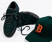 Kšiltovka New Era 9FORTY Detroit Tigers Winter Utility Melton Dark Green/Orange Clipback