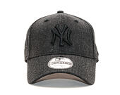 Kšiltovka New Era 9FORTY New York Yankees Heather Essential Black Strapback