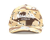 Kšiltovka Mitchell & Ness Script High Crown Desert Camo Snapback