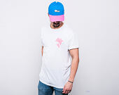 Triko Pink Dolphin Aqua Flame Tee White